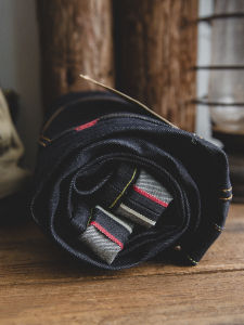 MADEN | Vintage Red Selvedge Denim Pants Raw Zipper