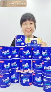 Giấy Vệ Sinh Cao Cấp 4 Lớp Tempo Hàng Nội Địa Trung 2 Mặt Lau Siêu Sạch Dễ Tan Trong Nước Không Lo Tắc Bồn Cầu K52