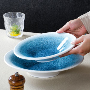 จานพลาสติกแบบหม้อหุงข้าวสำหรับโรงแรมและร้านอาหาร จานเสื้อชามสำหรับผัดผักและอาหารเย็น จานน้ำซุปขนาดใหญ่สำหรับใช้ในธุรกิจ