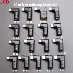 JCD 65W Laptop Power Charger Supply Adapter Connector USB Type-C Female To DC Male Jack Converter Plug For Lenovo HP DELL ASUS