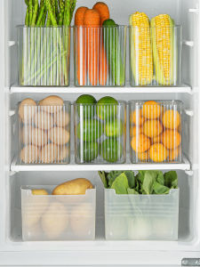 Refrigerator Side Door Storage Box High Egg Packing inside Fresh Food Side Shelf Ginger and Garlic Organize Fantastic