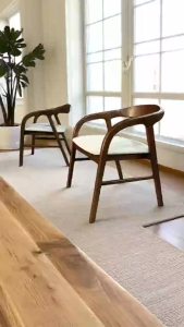 ATTIC FURNITURE EK FBEI SOLID WOOD DINING ARM CHAIR / Kerusi Makan