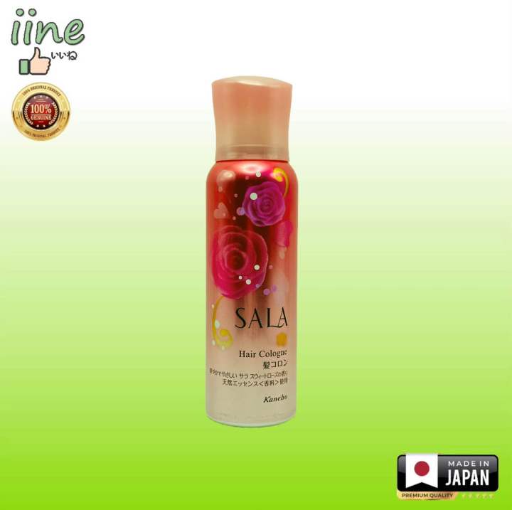 Sala Hair Cologne 80g (Sweet Rose) Sweet Rose Scent Hair Cologne