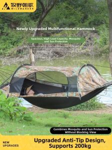 MUYECHAOGE | Anti Tipping Thickened Outdoor Hammock with Mosquito Net for Camping Double Person