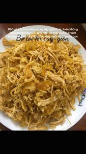 500gr Khô gà Bơ Tỏi giòn KHÔNG CAY Lày Hòa (bịch zipper 500gr) chế biến từ những nguyên liệu tươi mới đảm bảo vệ sinh an toàn thực phẩm