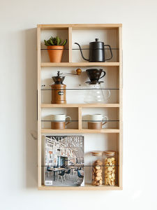XIAOMUNOLIANGPIN | Wall Wooden Display Shelf for Decoration and Organization