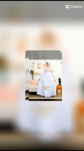 Gamis Warna Putih Mewah Elegan Wanita Dewasa Bahan Katun Adem Terbaru 2025 Kekinian Simple Modis