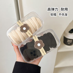 Seamless High Elasticity Durable Hair Ties Black Head Ropes for High Ponytail Hair Bands Hair Accessories