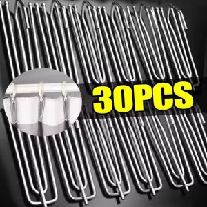 4 Prongs Pinch Hooks Stainless Steel Curtain Pleated Hook Curtain Pinch Pleat Hooks Drapery Pins Curtain Decorative Accessories