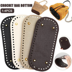 1-4Pcs Bag Bases for Crochet Leather Bag Bottom Pad Purse Bottom Shaper Pad for DIY Crochet Bag Shoulder Bags Purse Craft Making