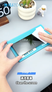 Kính cường lực trong suốt Kuzoom 3D Hard độ cứng 9H bảo vệ màn hình tối ưu Cảm ứng mượt mà dành cho dòng điện thoại IP 17