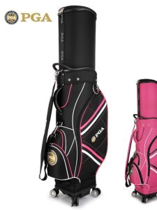 PGA | Extendable Lightweight 4-Wheel Womens Golf Bag with Rain Cover