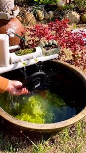 น้ำพูลเซลล์ ขนาดใหญ่ 16cm น้ำพูพลังงานแสงอาทิตย์ ปั้มน้ำพู ลูเซลล์ ความสูงสเปรย์ 70-90cm น้ำพู แต่งสวน