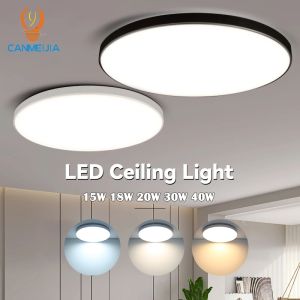 LED Ceiling Light 3 Color Waterproof Ceiling Lamp 18W 30W 40W 50W Bedroom Light for Indoor Kitchen Living Room Toilet Room Light