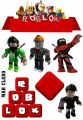 Topper cake kue ulang tahun karakter roblox free nama dan ucapan. 