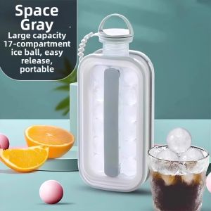 GUOQI | 2 In 1 Ice Ball and Cube Mold Water Bottle Ice Box