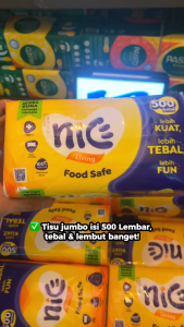 Tisu Nice 500 Sheet (10 PACK) – Super Value! Belanja Sekali Tenang Lama