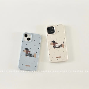 Creative Polka Dot Dog iPhone 17 pro Max Case Autumn Winter Soft Protective Cover for Apple 16 15 14 13 12 Compatible