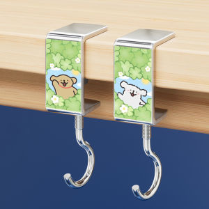 Strong Load Bearing Cartoon Dog Line Sticker Hook Desk Student Dormitory Office No Punching Required Detachable Hook