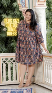 Cotton Tunic Dress | Plus Size Women | 4 Designs | 5XL to 6XL | DEBAYU | Malaysia Ready Stock