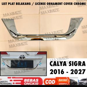 List Plat License Ornament Calya Sigra 2016 2019 2024 2025 2026 2027 Chrome
