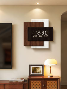 HAOJIUBUJIAN | Retro Vintage Living Room Digital Calendar Light-up Clock