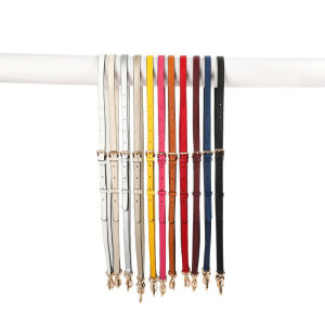 สายคล้องกระเป๋าแบบสายคล้องหนังแท้หัวไหล่อุปกรณ์สายรัดหัวเข็มขัดพลาสติกกระเป๋าพาดลำตัวสะพายไหล่เส้นเดียวปรับได้