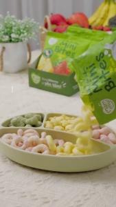 Bánh ăn dặm cho bé Mini Bites Mămmy đủ vị bổ sung canxi hỗ trợ tập nhai cho bé từ 6 tháng gói 15g