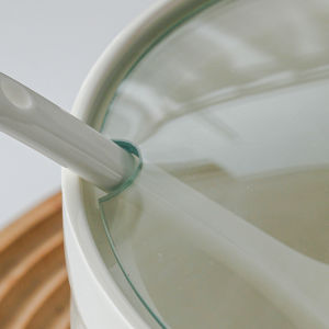 MUHUASHA | No Edge Large Round Transparent Glass Lid with Handle for Universal Casserole 20cm