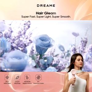 Dreame Hair Gleam Hair Dryer | High Speed 2 Mins Fast Drying | 330g Lightweight | 2 Years Warranty