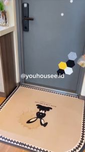 Keset Kaki Tebal Premium Anti Lecet/Karpet Lantai Aesthetic/Keset Kamar Tidur Anti Slip/Alas Lantai Keset Kaki Dapur/Keset Lantai Kulit Premium