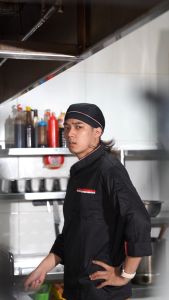 Kemeja/Baju/Seragam Koki Tangan Panjang Chef & Resto Varian Warna
