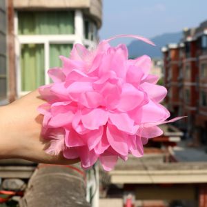 Kids Dance Headdress Handed Flower Kindergarten Wrist Flower Bride and Bridesmaid Sister Props Hand Strap Performance Show Supplies