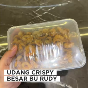 Udang Crispy Besar Bu Rudy 115gr Kemasan Kotak - Camilan Oleh2 Khas Surabaya