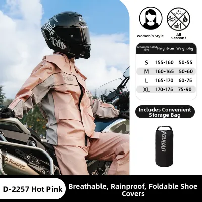 DUHAN | Rainproof Reflective Separable Raincoat for Motorcycle and Electric Bike Riders