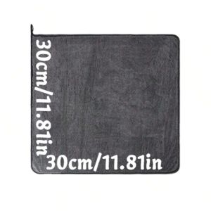 Dark gray car microfiber towel oversized strong absorbent car wash cloth high-efficiency cleaning wipe cloth motorcycle clean