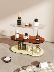 Acrylic Cup Storage Rack Living Room Desktop High-End Feeling Tea Cup Water Cup Coffee Stand Organizer Household Storage Shelf