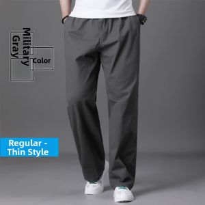 Relaxed Straight Work Pants
