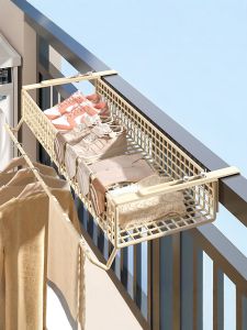 UV Protective Anti-theft Adjustable Shoe and Clothes Drying Rack