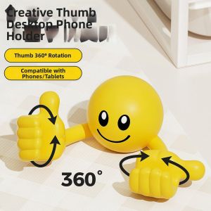 Creative Smiling Rotating Thumb Design Phone and Tablet Stand