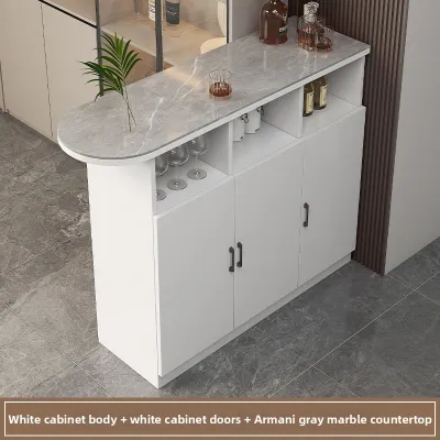 Modern Minimalist Home Bar Table Dining Room Kitchen Partition Cabinet Luxury Artificial Board Storage Art Style Furniture