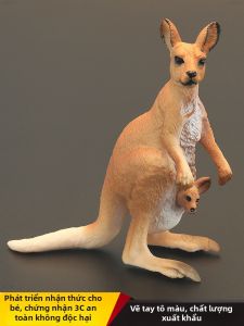 MENGSILE | Solid Realistic Kangaroo Educational Toy