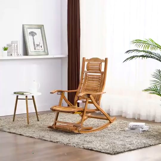 Anju Foldable Leisure balcony rocking chair for adults Large load ...