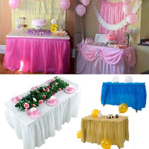 Self-adhesive Table Skirt Waterproof Table Skirts/Table Cover Birthday Party Wedding Table Decor