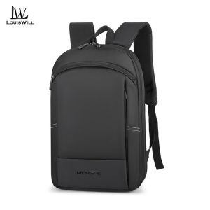 LouisWill Men Backpack Business Laptop Backpack Expandable Large Capacity Travel Backpack Men 15.6inch Laptop Backpack Anti-theft Multi-function Backpack