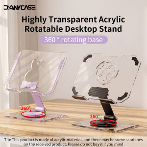 DANYCASE | 360° Rotatable Tablet Stand Adjustable Foldable Desktop Stand Holder Compatible For 8.7-12 Inch Ipad Pro/Air/Min Laptop Tablet