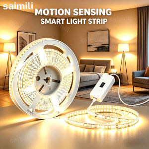 LED Light Strip With Motion Sensor Dimmable Flexible Light Bars For Home Living Room Background Wall Ambient Decorative Lighting