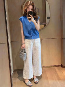 Shalldoer | Sweet and Spicy Fashion Two Piece Set Tank Top Wide Leg Pants