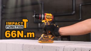 INGCO สว่านกระแทกไร้สาย 20โวลล์  Compact Brushless มอเตอร์ไร้แปรงถ่าน 66NM รุ่น  CIDLI20668 แถมฟรี ดอกสว่านและอุปกรณ์