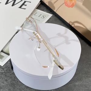 Kính Đọc Sách Phong Cách Cổ Điển Chống Ánh Sáng Xanh Cho Nữ Kính Mắt Không Khung Độ Nét Cao Siêu Nhẹ Ống Kính Trong Suốt